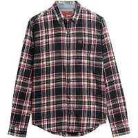 Superdry Chemise crème / marine / rouge foncé