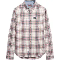 Superdry Chemise beige / marine / orange / rouge