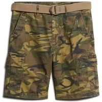 Superdry Pantalon cargo marron / vert