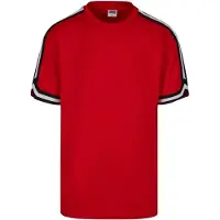 Urban Classics T-Shirt rouge sang / noir / blanc