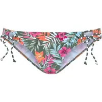 Venice beach Bas de bikini vert / orange / rose / blanc