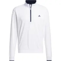 Adidas T-Shirt fonctionnel 'Lightweight Half-Zip' noir / blanc