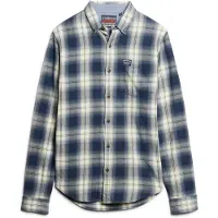 Superdry Chemise marine / bleu-gris / noir / blanc cassé