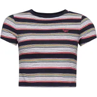 Superdry T-shirt marine / menthe / rouge / blanc