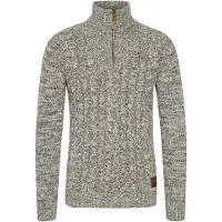 !Solid Pull-over 'Pankraz' marron / vert chiné