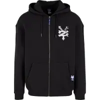 ZOO YORK Veste de survêtement noir / blanc