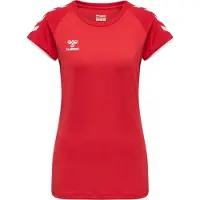 Hummel T-shirt fonctionnel rouge feu / blanc