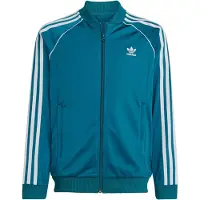 Adidas Originals Veste de survêtement 'Adicolor' turquoise / blanc