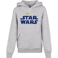 Mister tee Sweat 'Star Wars' bleu foncé / jaune / gris chiné / blanc