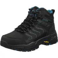 SKECHERS Bottines à lacets 'Arch Fit Dawson - Raveno' bleu / gris argenté / noir