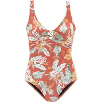 Sunseeker Maillot de bain vert clair / vert foncé / orange clair / orange foncé / blanc
