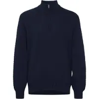 !Solid Pull-over bleu marine