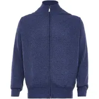 ALEKO Vestes en maille bleu chiné