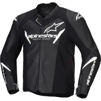 Alpinestars Faster V3 Veste combi cuir Noir/Blanc 52 hommes