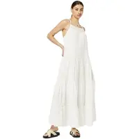 Superdry Vintage Lace Cami Maxi Sleeveless Dress Blanc M Femme