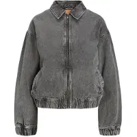 Jack & Jones Ziggy Washed Jjxx Bomber Jacket Gris XL Femme