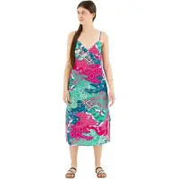 Superdry Printed Slip Sleeveless Long Dress Multicolore 2XS Femme