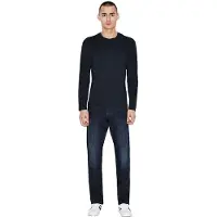Armani Exchange pour homme. 8NZM77ZJA5Z1510 Pull Maglia navy (S), Casuel, Coton, Manche longue, Marine