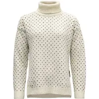 Devold Sørisen Wool High Neck Sweater Beige XL Femme