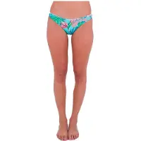 Hurley Java Tropical Reversible Moderate Bikini Bottom Multicolore XS Femme