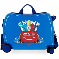 Disney unisex pour enfant. 2049823 Valise pour enfants 2 roues multidirectionnelles Cars Champ bleu -38x50x20cm (OSFA), Casuel, ABS/Pol