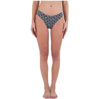 Hurley Hana Reversible Moderate Bikini Bottom Noir XS Femme