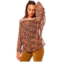 Kaporal Nety Long Sleeve Blouse Marron L Femme