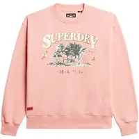 Superdry Travel Souvenir Loose Sweatshirt Rose 2XS Femme