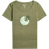Roxy Chasing The Wave Short Sleeve T-shirt Vert M Femme