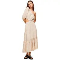 Pepe Jeans Pua Short Sleeve Dress Beige XL Femme