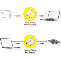 Roline Câble USB4 40Gbit/s C-C ST/ST 240W 2m