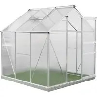 Westmann Serre aluminium Flora 66 argent 192x192x201 cm