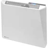 Radialight SIRIO - Convecteur électrique mural 500 W, thermostat & minuterie, set de rouleaux en option, 230 V, boîtier métallique