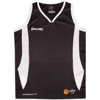 Spalding Maillot de basketball Jam Hommes - Noir / Blanc