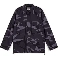 Grimey All Over Print Tusker Temple Tracksuit Jacket Noir L Homme