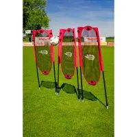Powershot Pop Up Free Kick Mannequins 3 Units Jaune,Rouge 182 x 060 cm