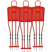 Sporti France 180 Cm Free Kick Training Dummy 3 Units Rouge