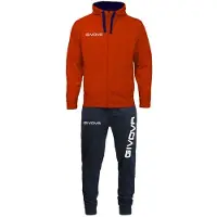 Givova King Cotone Terry Poker Tracksuit Rouge,Bleu 4XL Homme