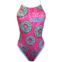 Turbo Comic Donut Revolution Swimsuit Rose 3-4 Years Fille