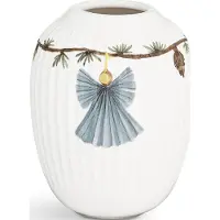 Kähler Hammershøi Christmas Vase 10,5 cm - White With Deko (693208) (3x)