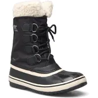 Sorel - Bottes d'après-ski imperméables et chaudes - Winter Carnival Boot Wp W Black Stone pour Femme en Nylon - Taille 36,5 - Noir