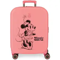Joumma Bags Valise de voyage ABS MINNIE MOUSE Happines Coral, 55x40x20cm, 37L, 3668622 (petit exp.)