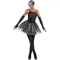 MOM Skeleton Ballerina Woman Costume Noir S Enfants