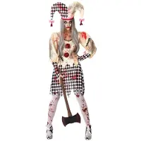 Atosa Bloody Arlequin Costume Doré XL Enfants