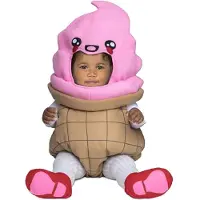 MOM Baloon Ice Cream Baby Costume Rose 0-6 Months Enfants