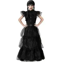 Atosa Dead Girl Costume Noir 10-12 Years Enfants