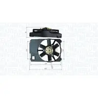 MAGNETI MARELLI Ventilateur, refroidissement moteur 069422800010