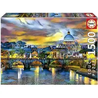 Educa 19617 Petersdom/Engelsbrücke 1500 pièces puzzle