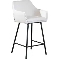 NABER Aron R, chaise, structure noire, revêtement beige (02)