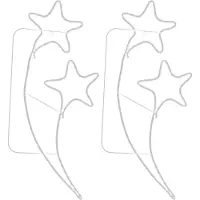 vidaXL Guirlandes lumineuses 2 pcs. en forme d'étoile blanc chaud 125,5x53x4,5 cm